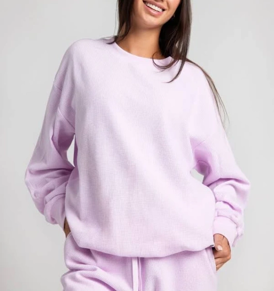 Comfrt Waffle Lounge Long Sleeve