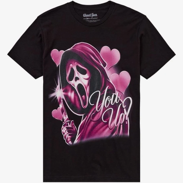 Ghost Face You Up? Hearts Graphic T-Shirt