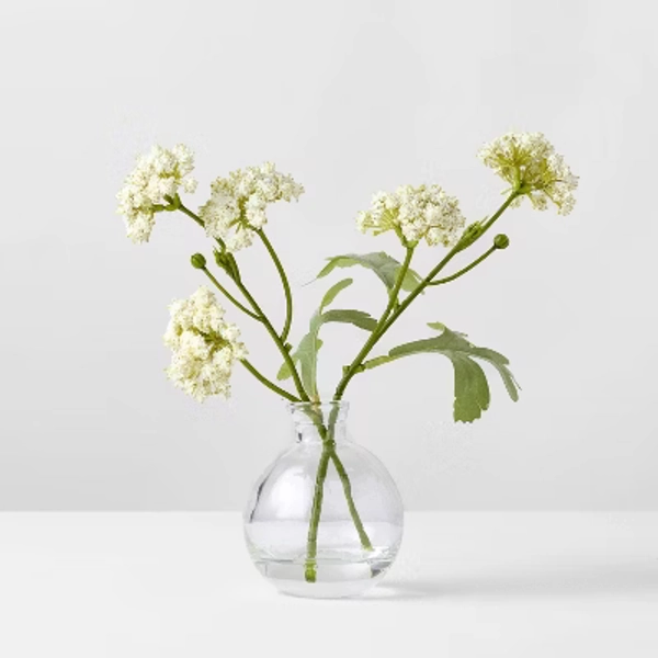 9" XS White Sedum Artificial Plants Arrangement - Hearth & Hand™ with Magnolia