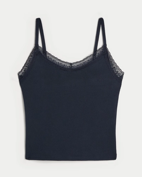 Gilly Hicks Waffle Lace Cami