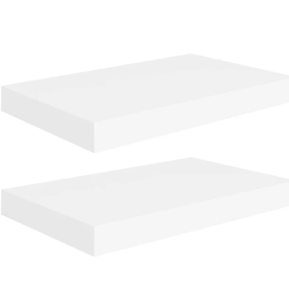 Benjara Yuna Floating Wall Shelf Set of 2