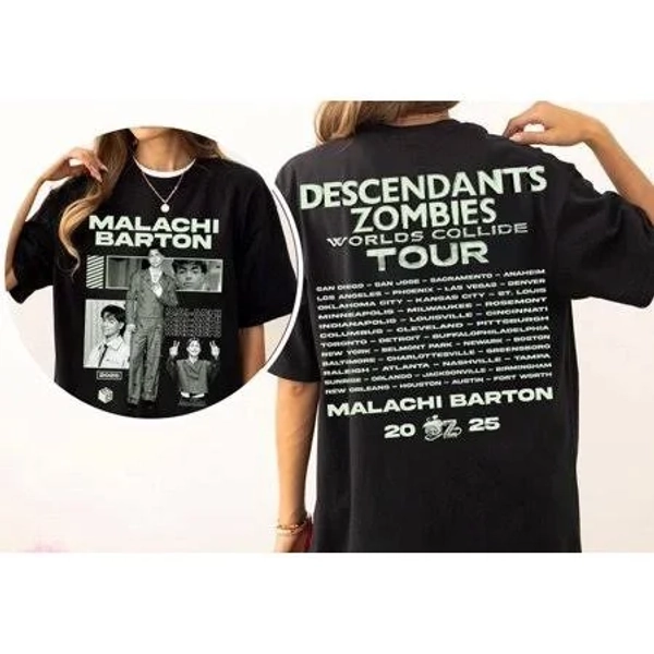 Gildan Descendants Zombies Worlds Collide Tour 2025 T-Shirt Men's