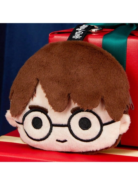 Miniso Classic Characters Harry Potter Plush Crossbody Bag With Keychain Strap - Handbag With Zipper - Women's Wallet Pendant Accessory