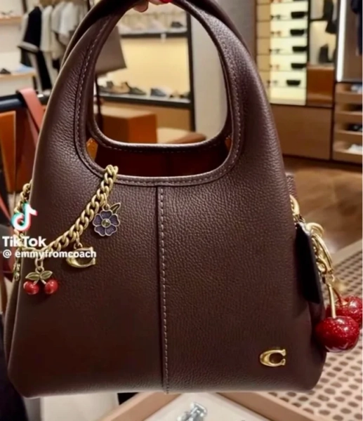 Lana Small Polished Pebble Leather Shoulder Bag 23