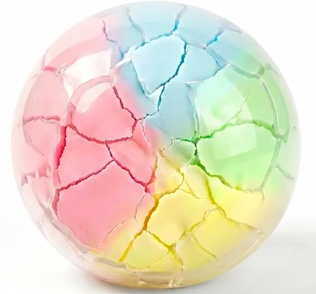 Super Relaxing Crispy Handmade Ball, Clear ASMR Sound, Crunchy Wax Skin Squeeze Toy, Slow Rebound Stress Relief, Perfect Gift for Parties and Holidays