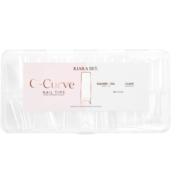 Kiara Sky C-Curve Square Nail Tips