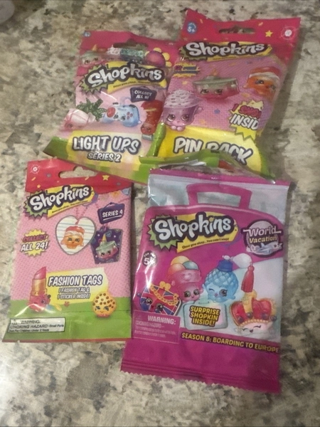 SHOPKINS VARIETY PACK LOT OF 4 Season 2-8, NEW SEALED