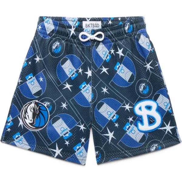 Bucketsquad Nba Dallas Mavericks Court Youth Shorts Kids