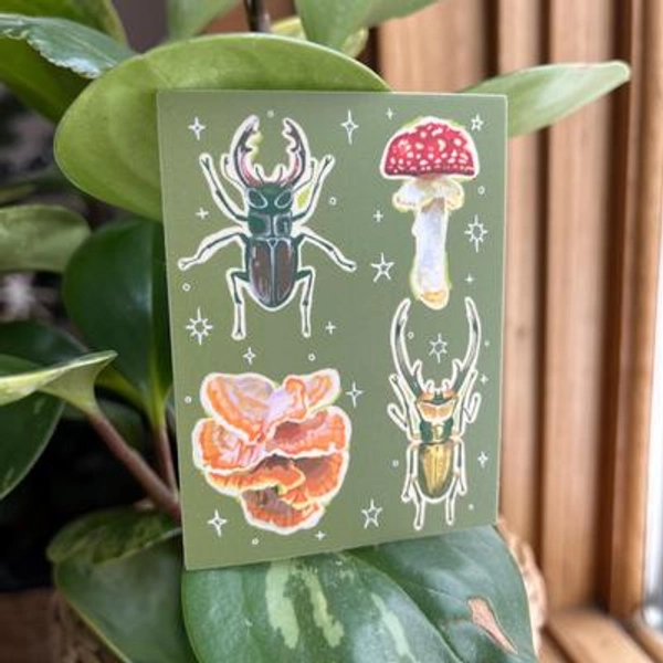 Bugs N Mush Sticker