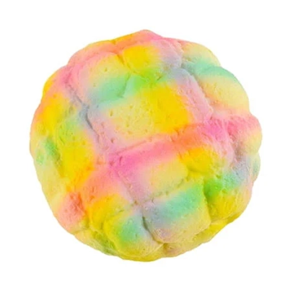 Rainbow Bread S-qu-i-shy for Stress Relief, Slow Rising Food Fidget for Office Desk and Bedroom Decor, Soft Colorful Squeeze, Size: Small