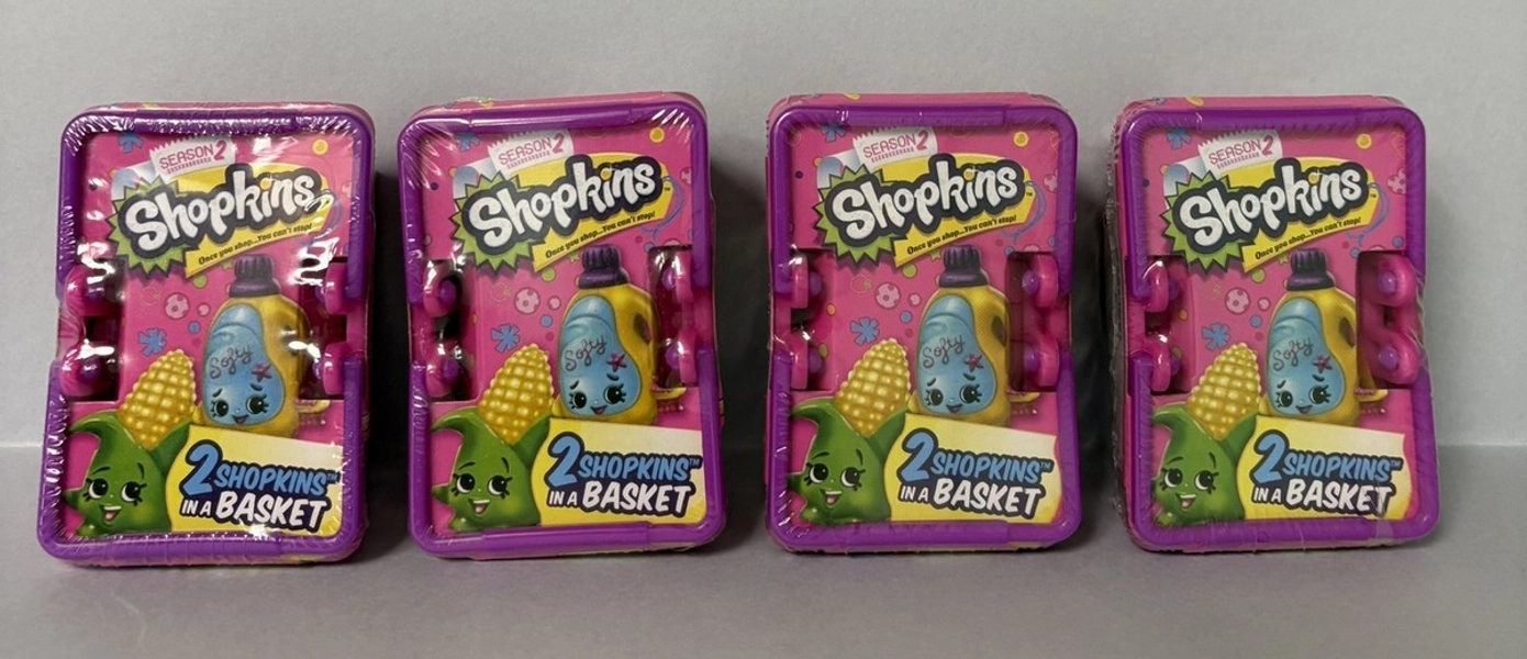 SHOPKINS SEASON 2 - Blind Basket - SET OF 4 - New - Sealed