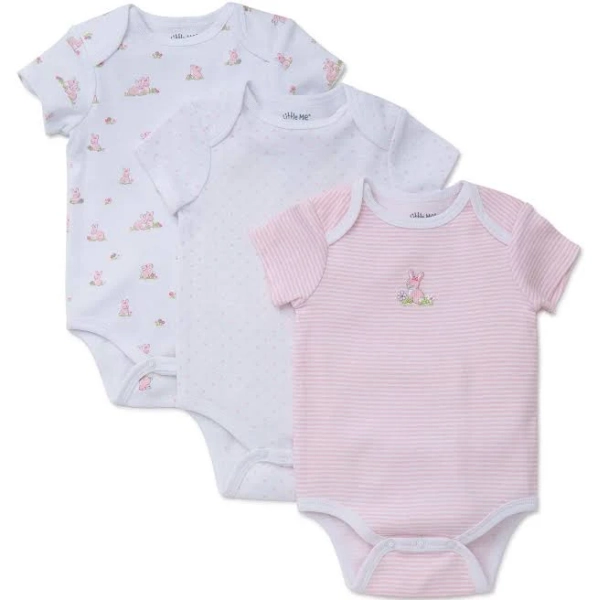 Little Me Baby Bunnies 3-Pack Bodysuits