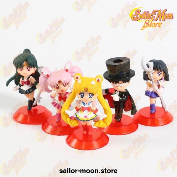 5pcs/set Sailor Moon Chibi PVC Figures Toys - Sailor Moon Store