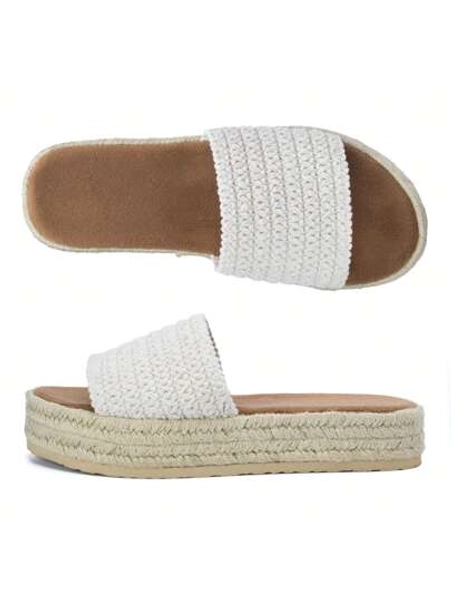 Sandals For Women Wedge Bohemian Slide Lightweight Summer Beach Shoes