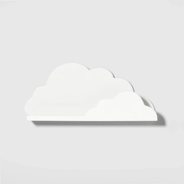Cloud Decorative Wall Kids' Shelf White - Pillowfort™