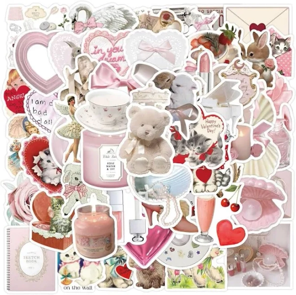 60pcs Coquette Stickers
