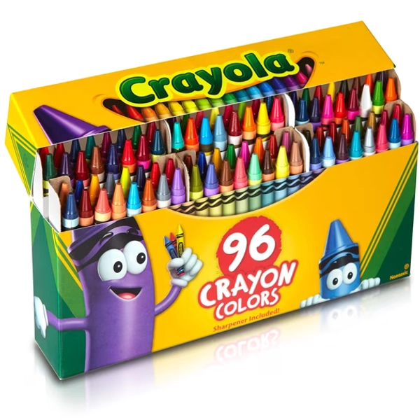 Crayola Crayon Set, 96 Ct, Classroom Must Haves, Back School Supplies for Teachers and Students, Coloring Gift for Kids, Ages 4+
