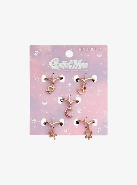 Pretty Guardian Sailor Moon Ring Set