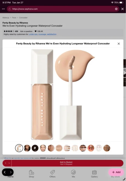 We're Even Hydrating Longwear Waterproof Concealer - Medium Deep 420W