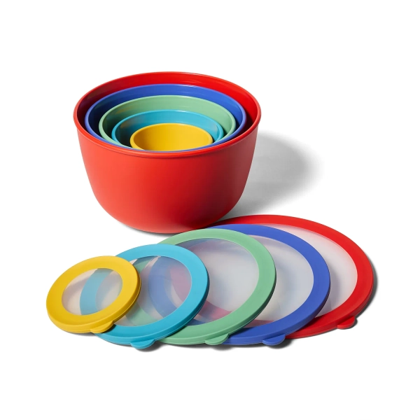 Neutral Colors: Sur La Table 5-Piece Mixing Bowl Set w/ Lids