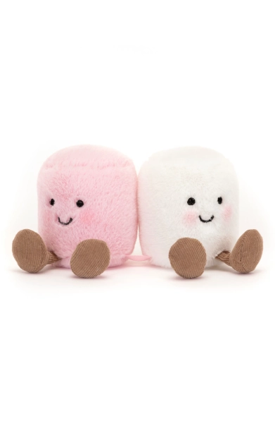 Amuseables Set of 2 Marshmallow Plushies