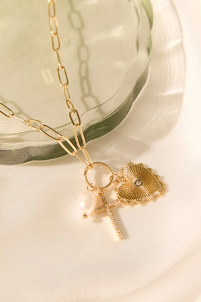 
        Julie Pendant Necklace in Gold | Altar'd State
    