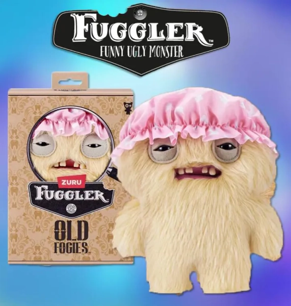 Fuggler Old Fogie Plush – Funny Ugly Monster Collectible Toy – Quirky Oddity 5 Inch