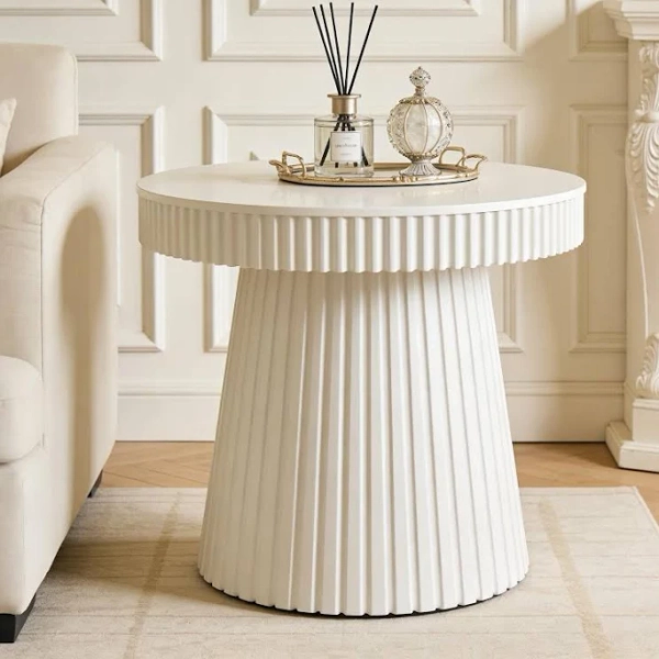 31.5 Inches Round Modern Side Table