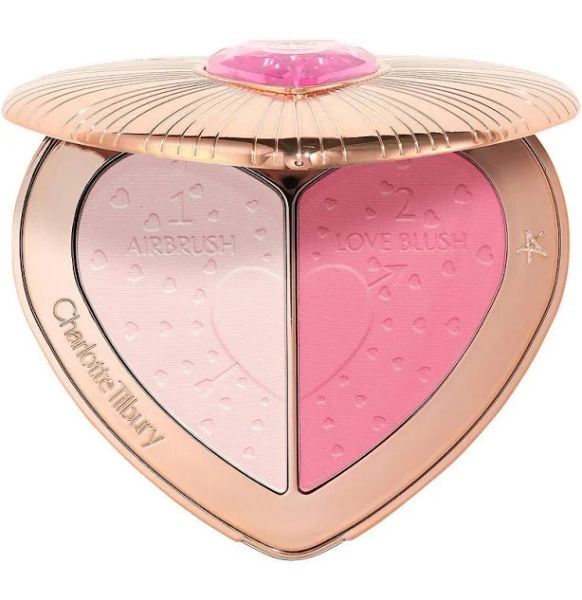 Charlotte Tilbury Pillow Talk Beauty Soulmates Airbrush Flawless Finish Brightening and Blush Powder