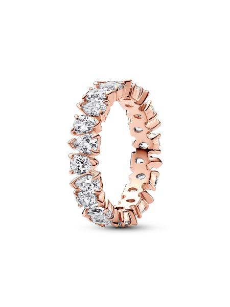 Alternating Sparkling Band Ring