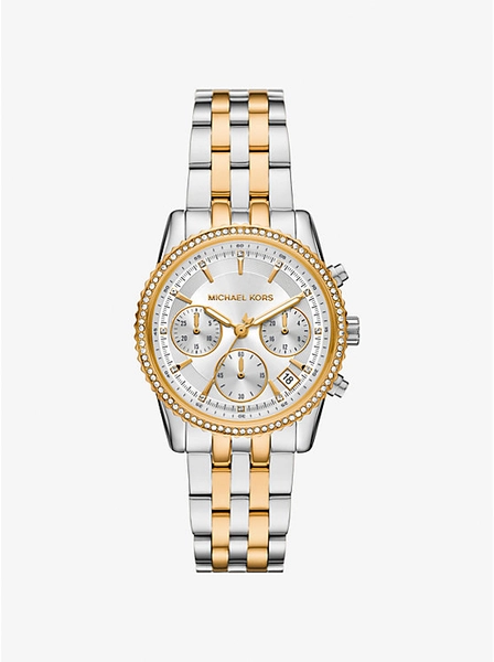 Mini Bryant Pavé Two-Tone Watch