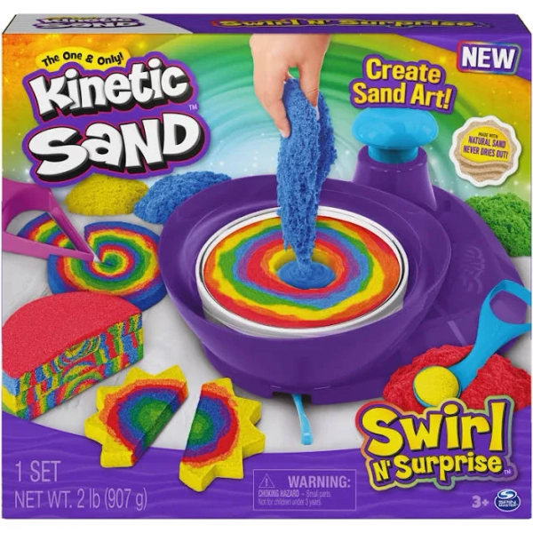 Kinetic Sand Swirl N Surprise Playset
