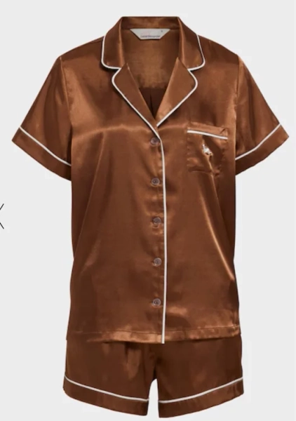 Ginger Chic Satin Shortie Pj Set  Ginger - Peter Alexander Online