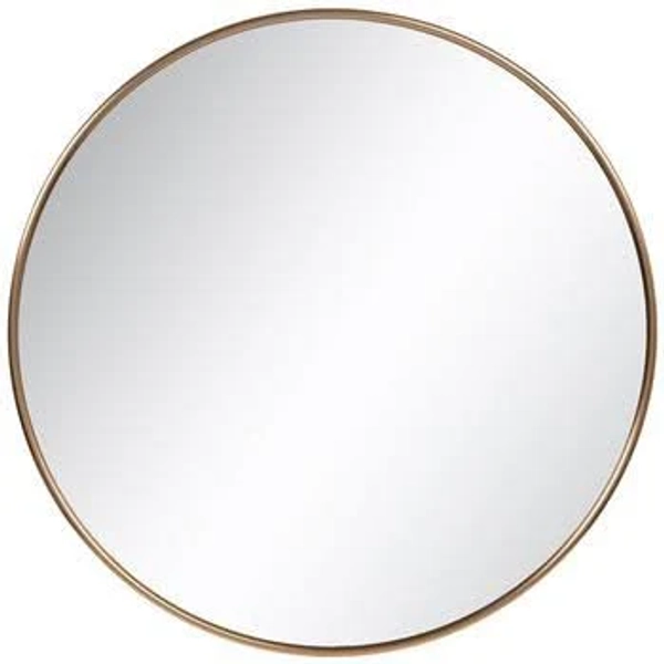 Kate and Laurel Zayda Round Framed Wall Mirror