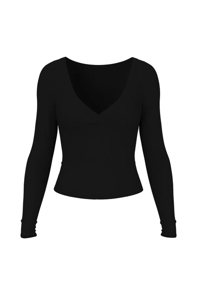SnatchRib Crossover Longsleeve Top