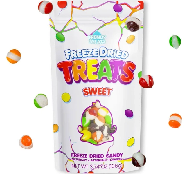 Trendy Treats Freeze Dried Candy - Fun, Exotic & Weird | Featured on Tik Tok Trendy Treats Channel | Delightful Crunchy Bites - Perfect Candy Gift for