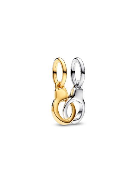 Openable & Splittable Handcuffs Dangle Charm