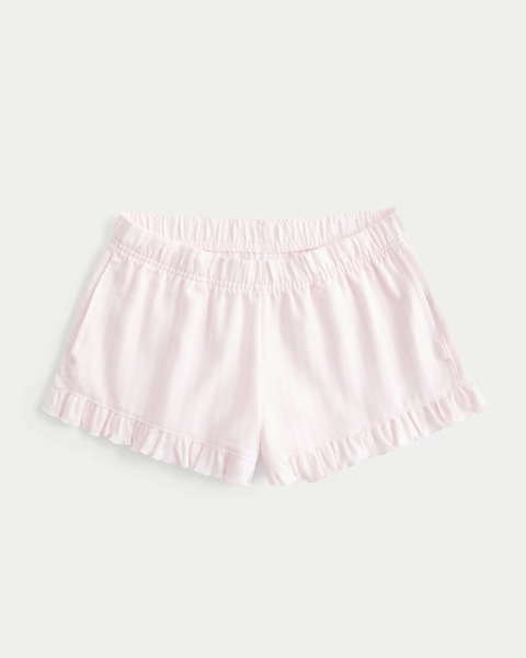 Flannel Ruffle Shorts