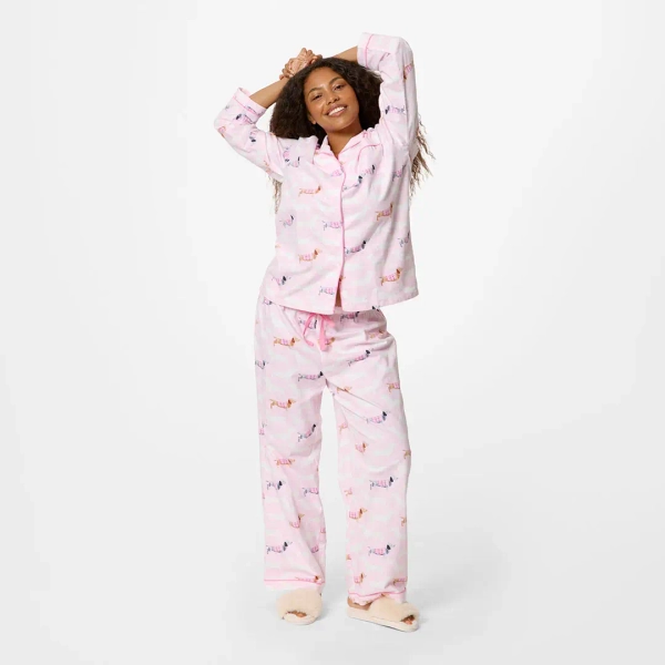 Dachsie Flannelette Pyjamas Small