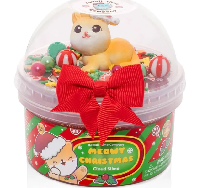 Meowy Christmas Cloud Slime