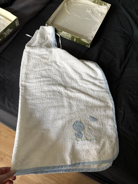 Harrods Vintage 1980s Baby Towelling Robe Never Used And In Original Packaging