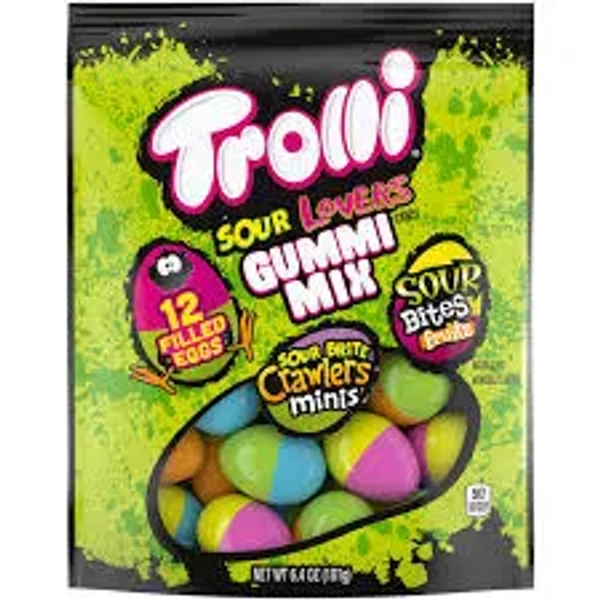 Trolli Sour Lovers Gummi Mix Filled Eggs Easter Candy