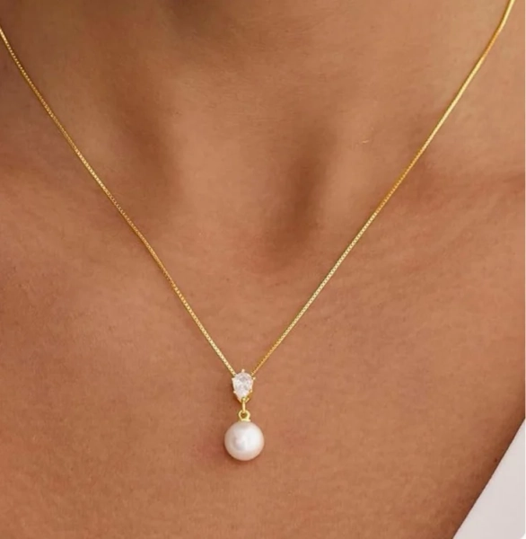 Amazon.com: Eaciy Pearl Necklaces for Women Trendy, 18K Gold Plated Pearl Necklace Dainty Gold Pearls Necklaces for Women Wedding Bride Bridesmaid Necklace: Clothing, Shoes & Jewelry