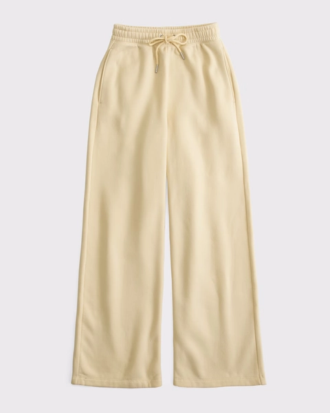 High Rise Sunday Wide Leg Sweatpant