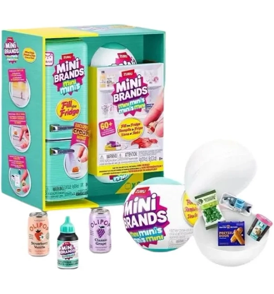 in Stock Original Genuine Zuru Mini Brands Mini Minis Fill The Fridge Collect Mini Refrigerator