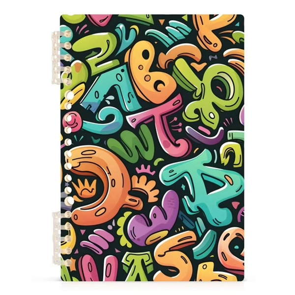 Funny Character Spiral Journal Notebook College Ruled Notebook 8.3" x 5.7" A5 Lined Thick Paper Page