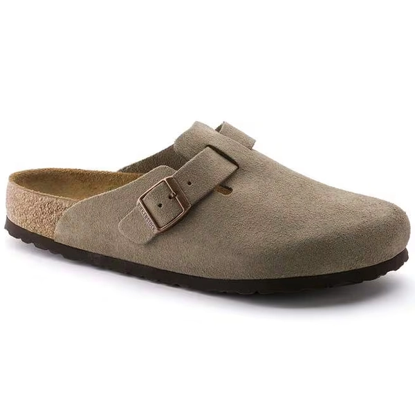 Boston Lit de pied souple Suède Taupe