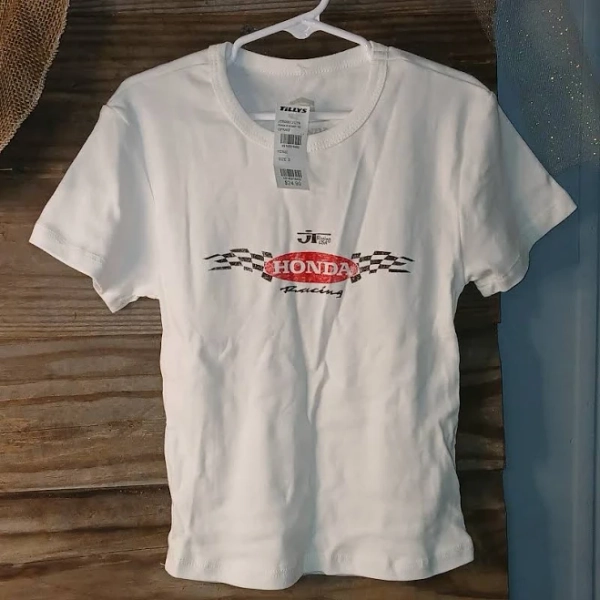 Tilly's Kids White Honda Racing Tee