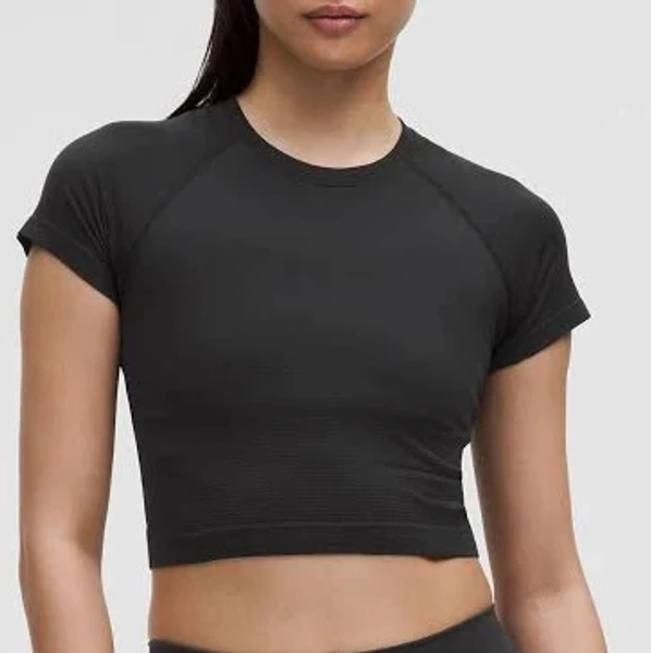 Lululemon Women's Swiftly Tech Cropped Short-Sleeve Shirt 2.0