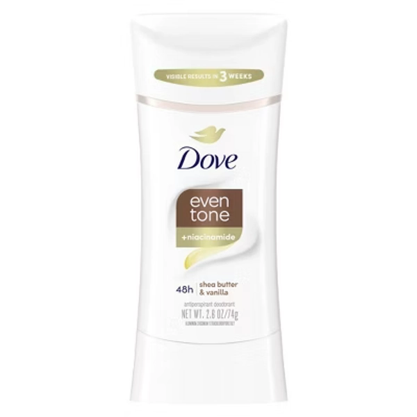 Dove Beauty Even Tone 48-Hour Antiperspirant & Deodorant Stick - Shea Butter & Vanilla - 2.6oz